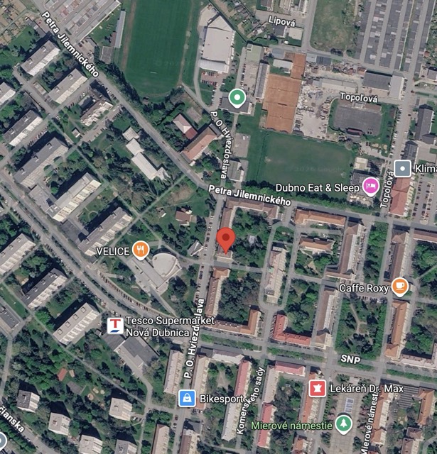 Mapa polohy bytu — Sady Cyrila a Metoda, Nová Dubnica